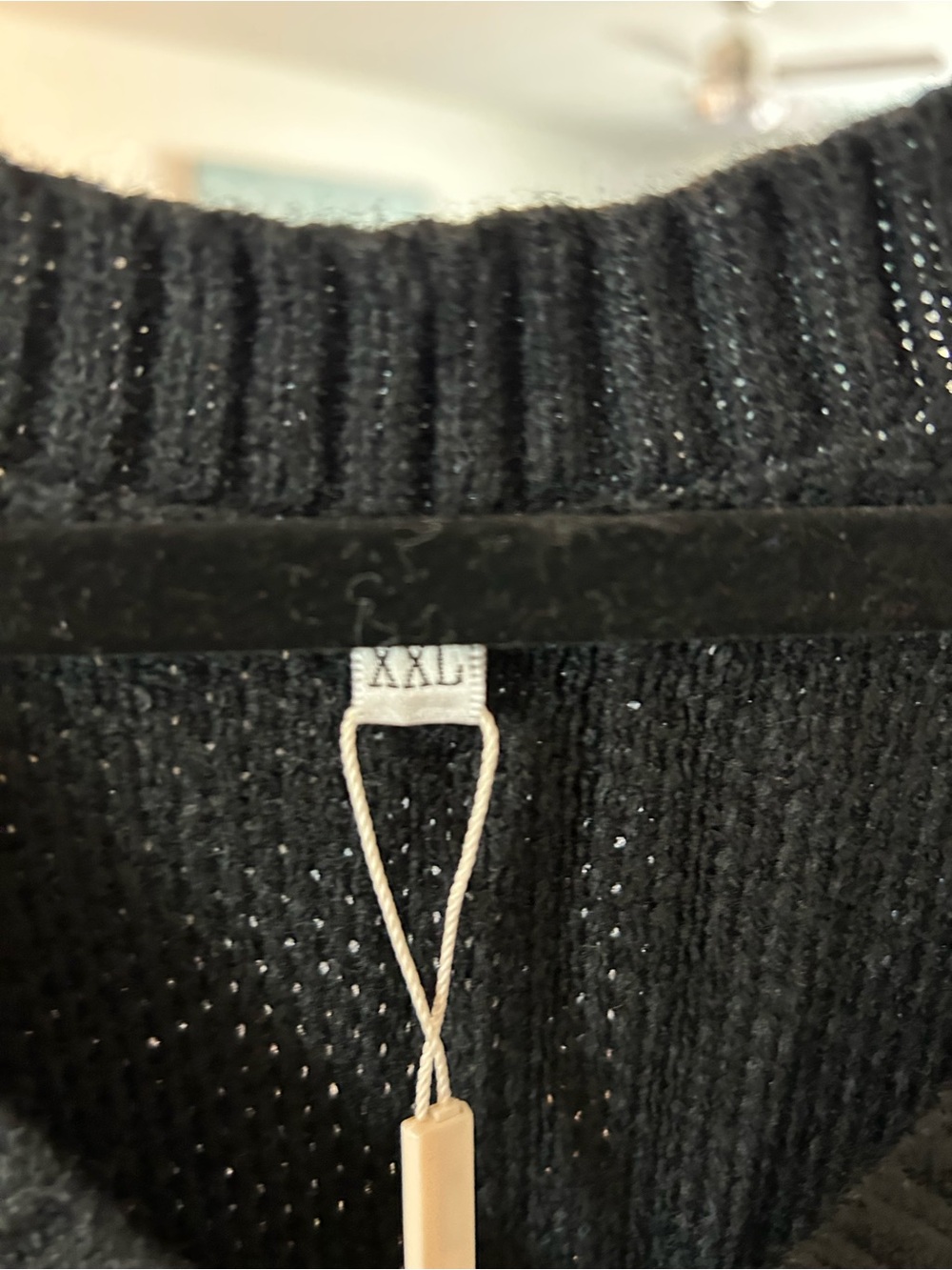 Black Women's Knit Sweater - Classic Rib Crewneck